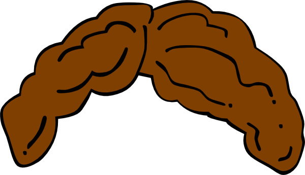 Boy Hair Clip Art - Brown Hair Wig Boy (600x345)