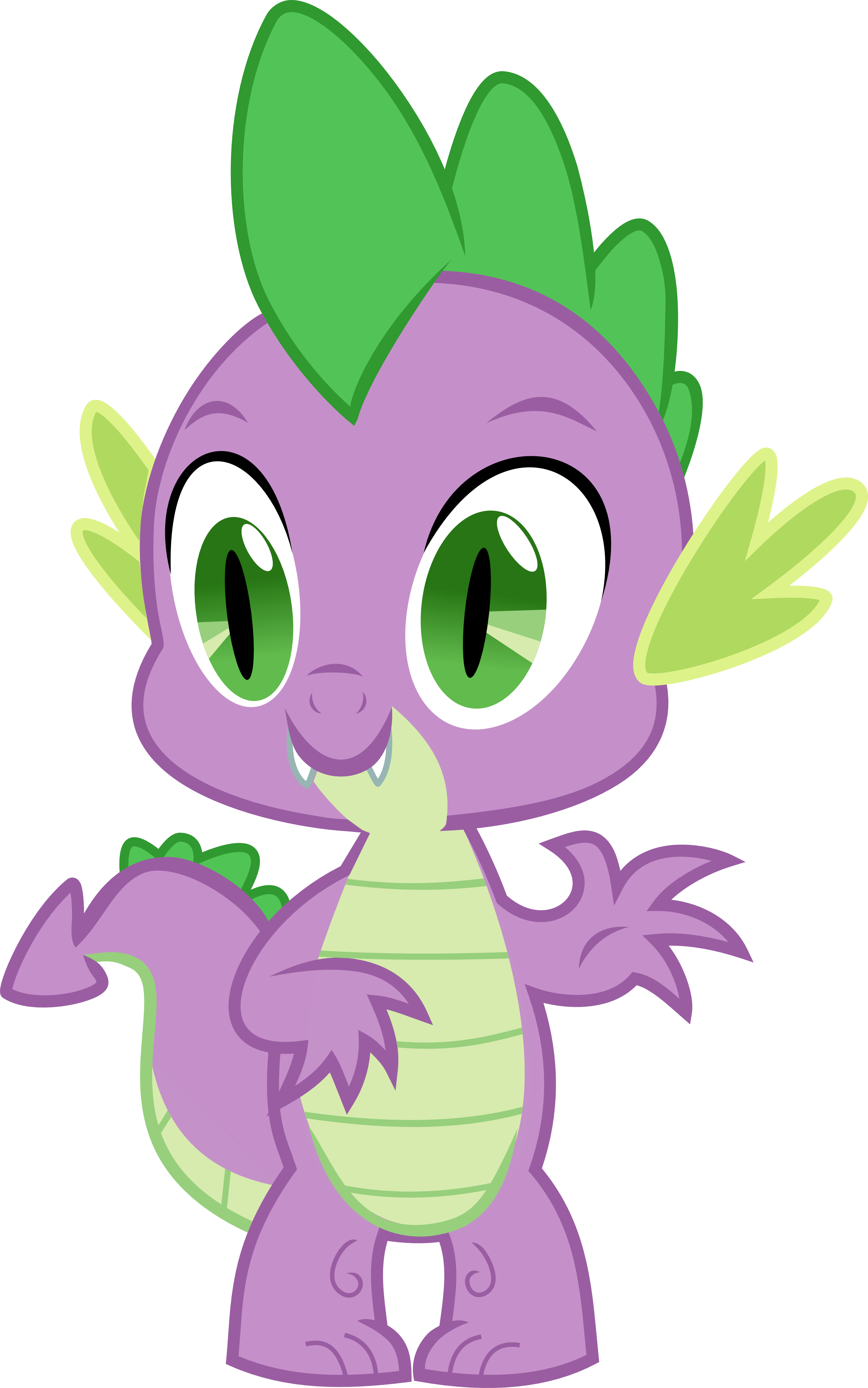 My Little Pony Clipart Castle - My Little Pony Friendship Is Magic Spike (3000x4795)