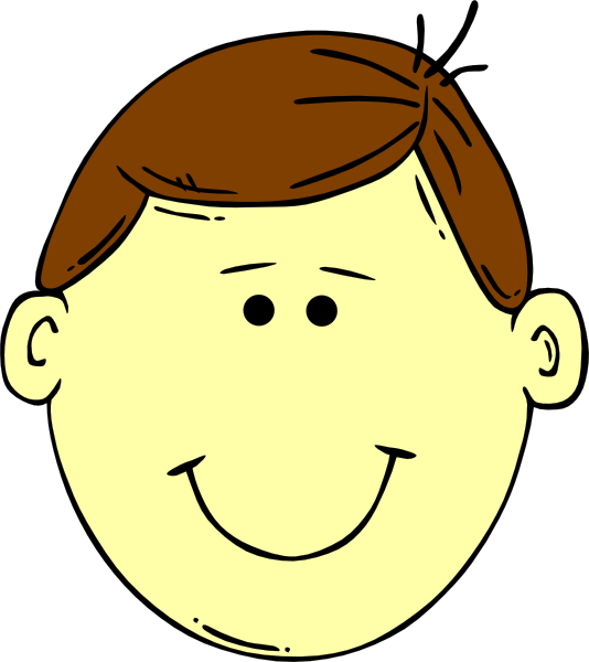 Cartoon Man Face (534x600)
