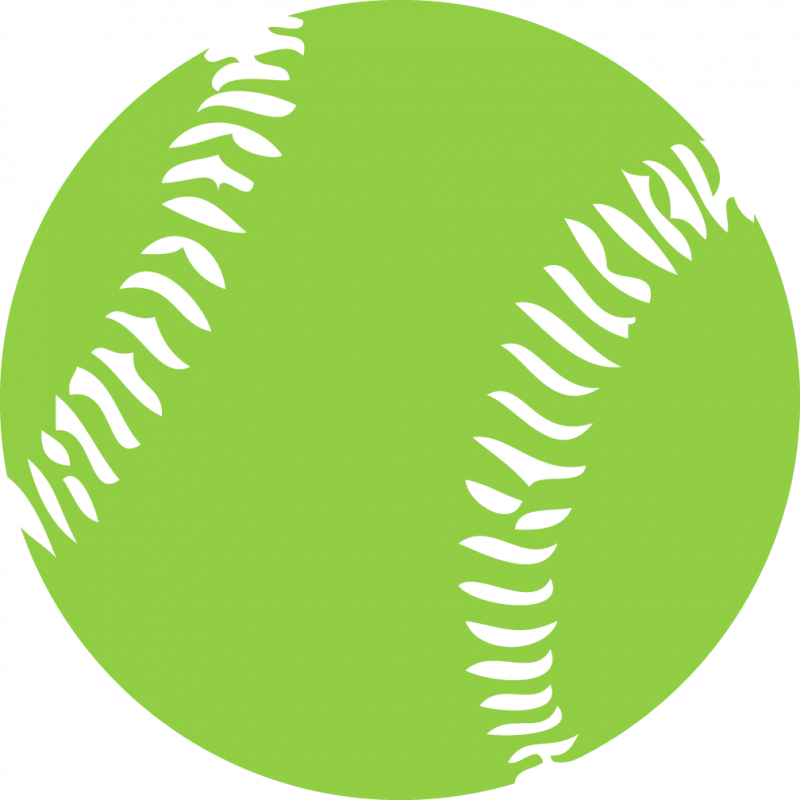 Softball Clipart Free Graphics Images Pictures Players - Green Baseball Clipart (800x800)