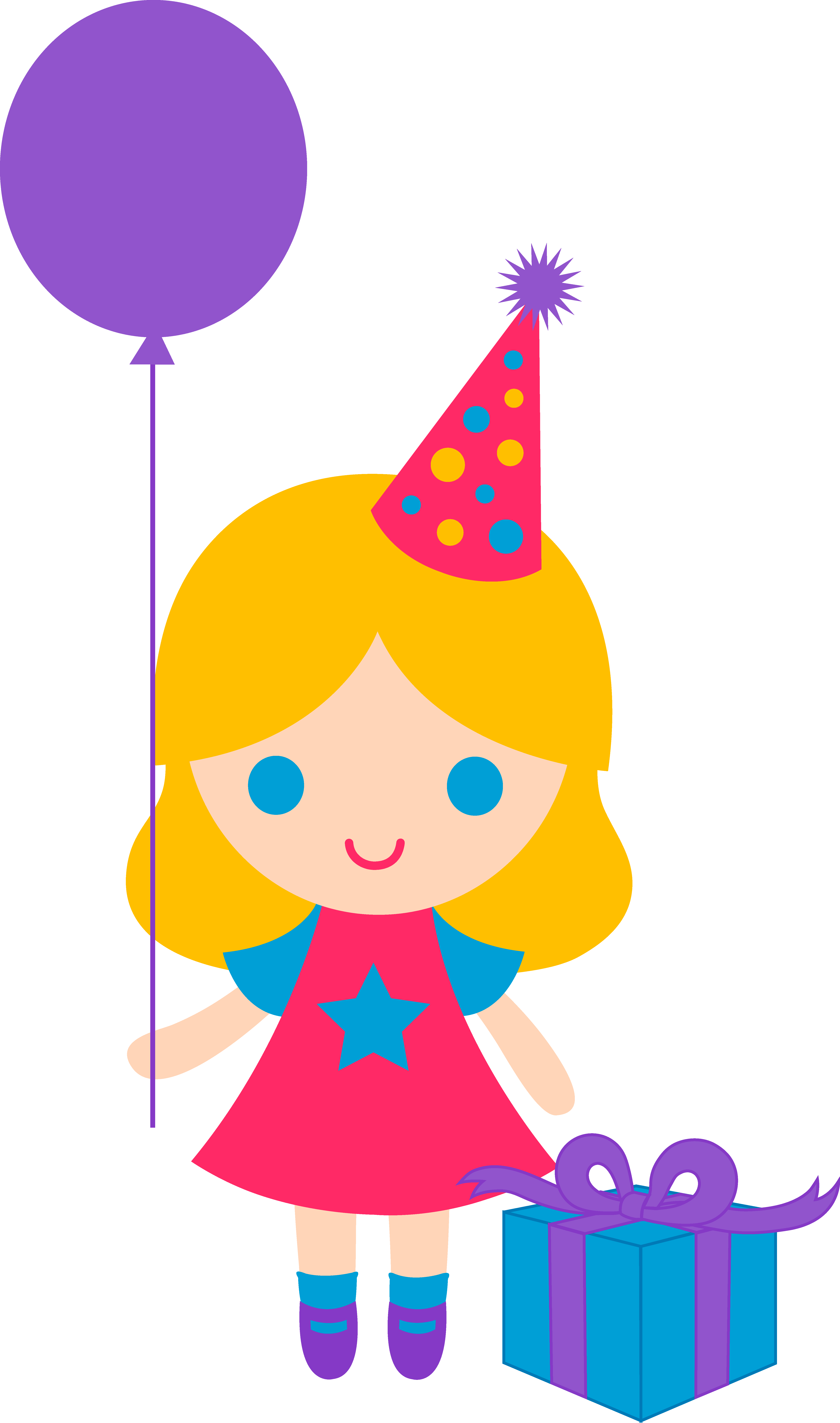 Boy Birthday Cake Clipart - Birthday Girl Clipart (4986x8442)