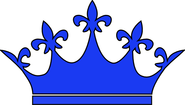 Queen Crown Royal Blue Clip Art At Vector Clip Art - Tiara Clip Art (600x339)