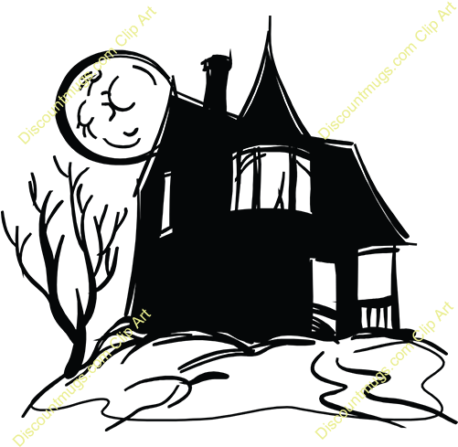 Haunted - Castle - Clipart - Clip Art (501x489)