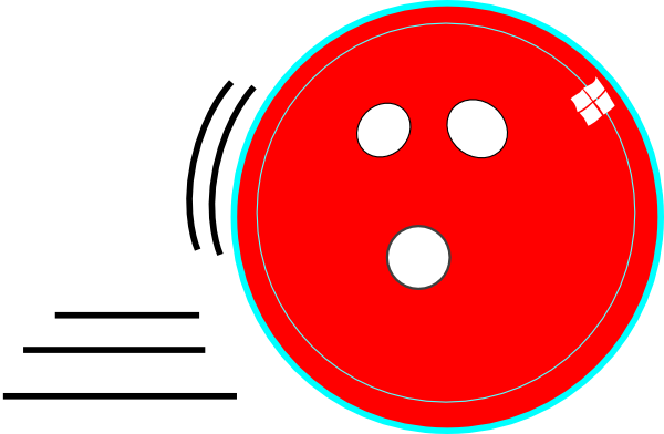 Bowling Clip Art At Clker - Red Bowling Ball Clipart (600x392)