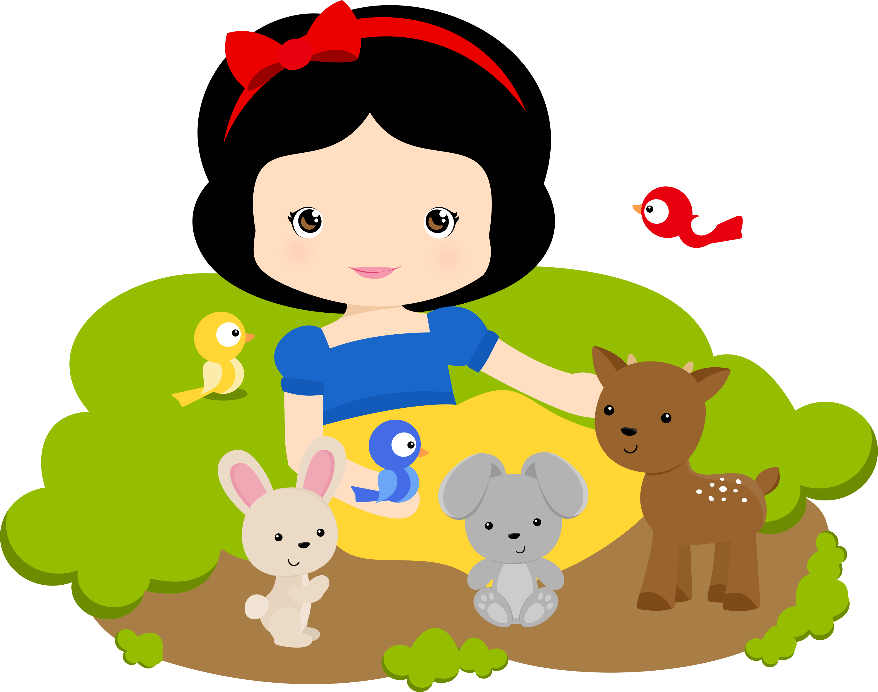 Nueva Branca De Neve - Branca De Neve E Os Sete Anoes Cute (3001x2366)