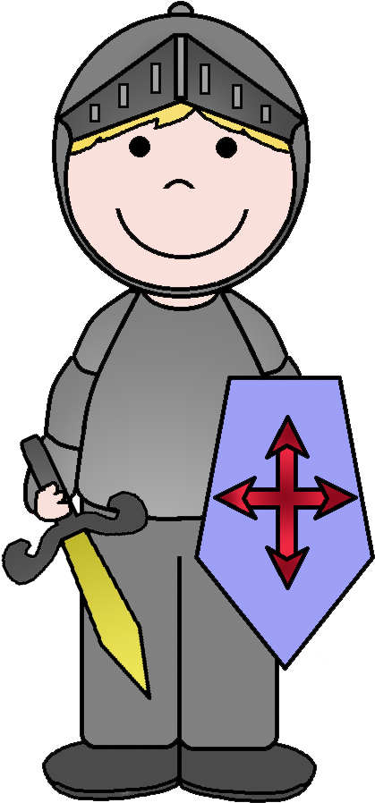 Knight Clipart Transparent Background - Fairy Tale Characters Knight (451x927)