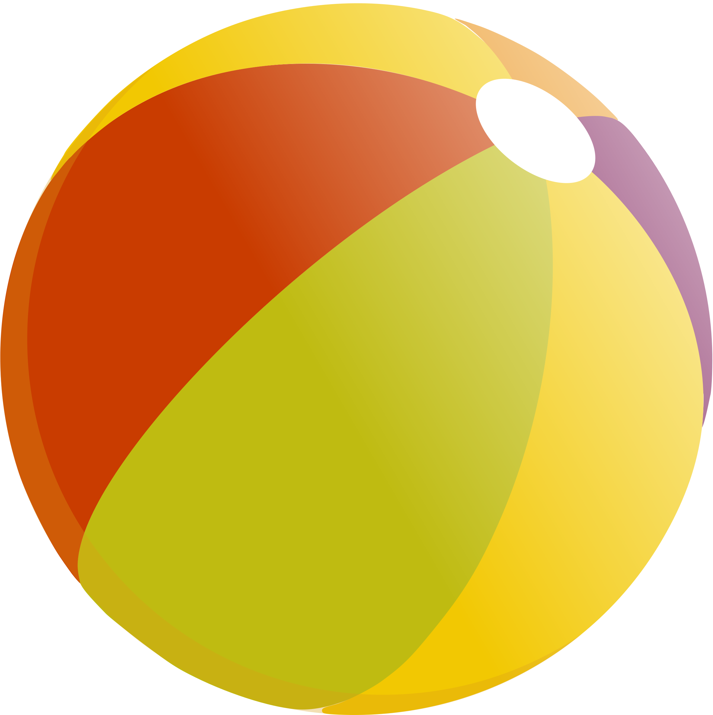 Beach - Beach Ball Vector Png (2415x2400)