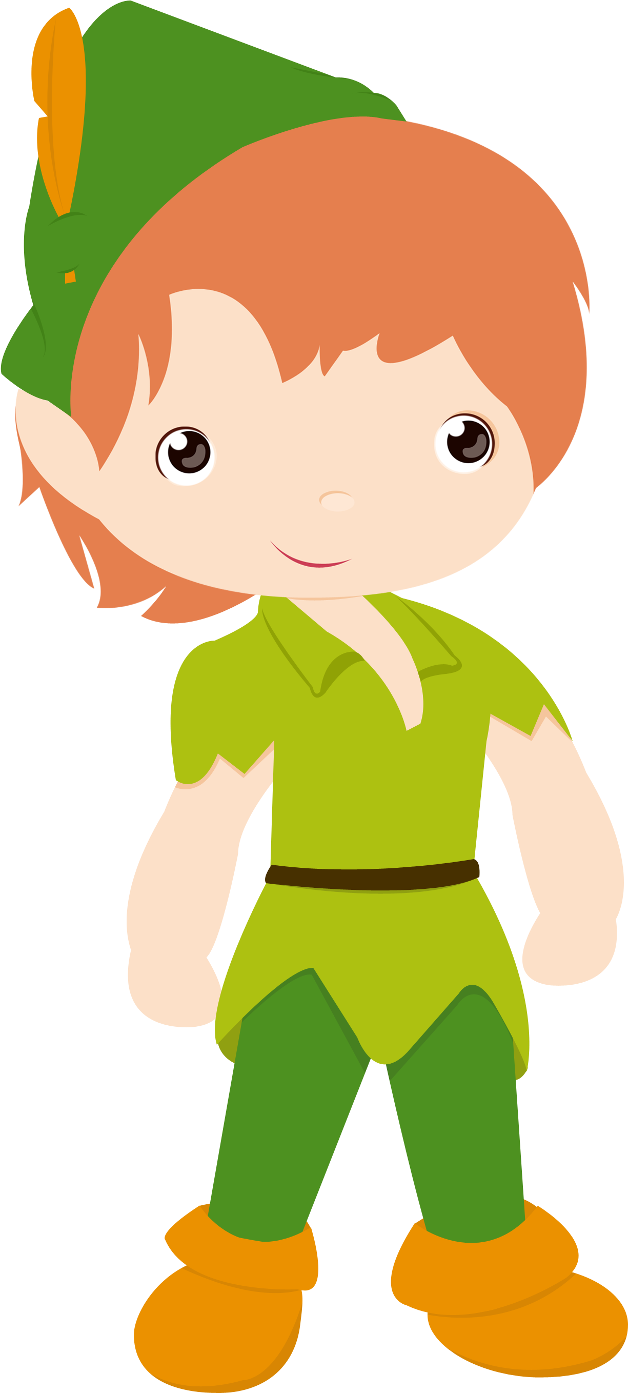 Peter Pan E Sininho - Robin Hood Clipart Png (1505x2775)