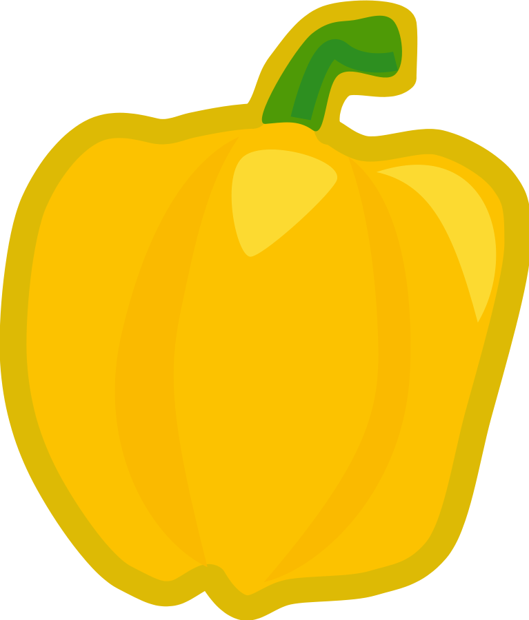 Yellow Pepper - Yellow Pepper Clip Art (767x900)
