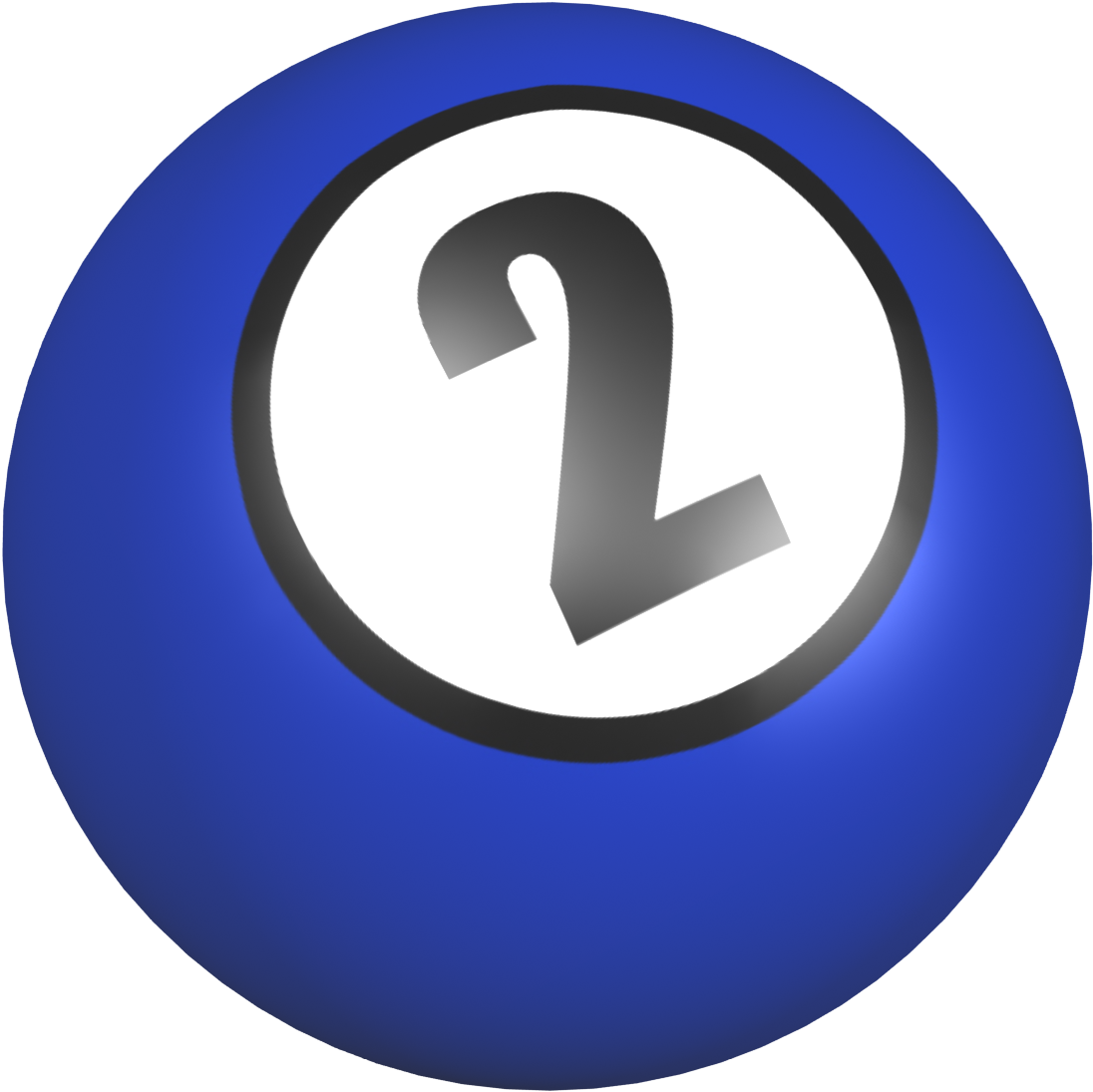 Number 2 Ball With Image From Clipart Free Clip Art - Number (1408x1248)