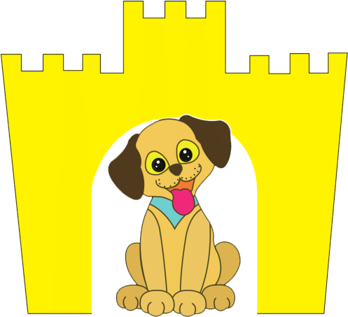 Castle Ten Dog Grooming Dog Grooming Services In The - Dog In Castle Clipart (497x453)
