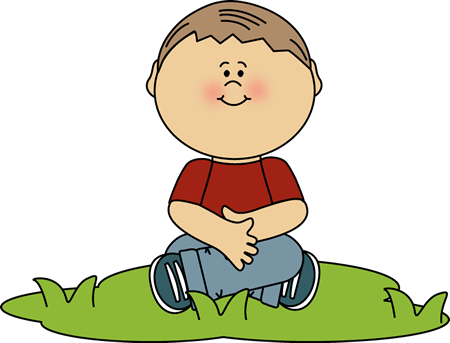 Boy Sitting In Grass Clip Art - Sit Criss Cross Clipart (640x480)
