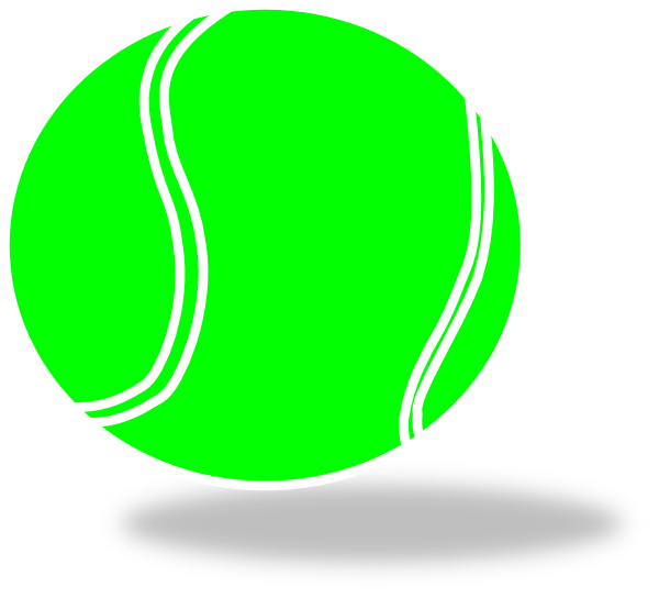 Tennis Ball Clip Art At Clipart Library - Tennis Ball Clip Art (600x544)