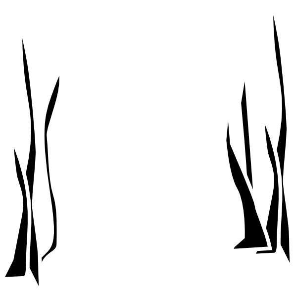 Clipart Info - Sea Grass Silhouette (594x599)