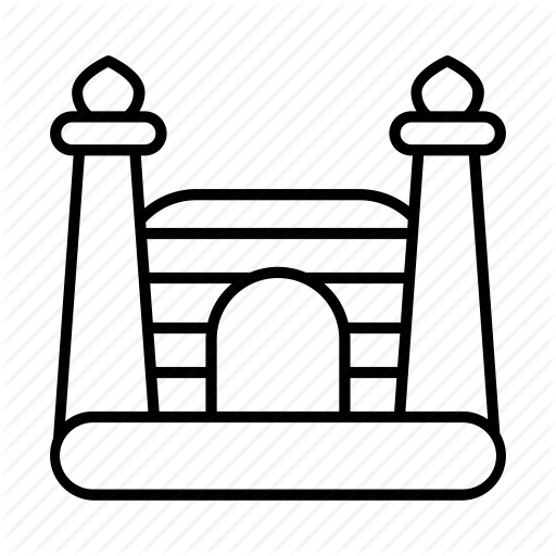 Bouncy Castle, Bouncy House, Childhood, Inflatable, - Vector Graphics (512x512)