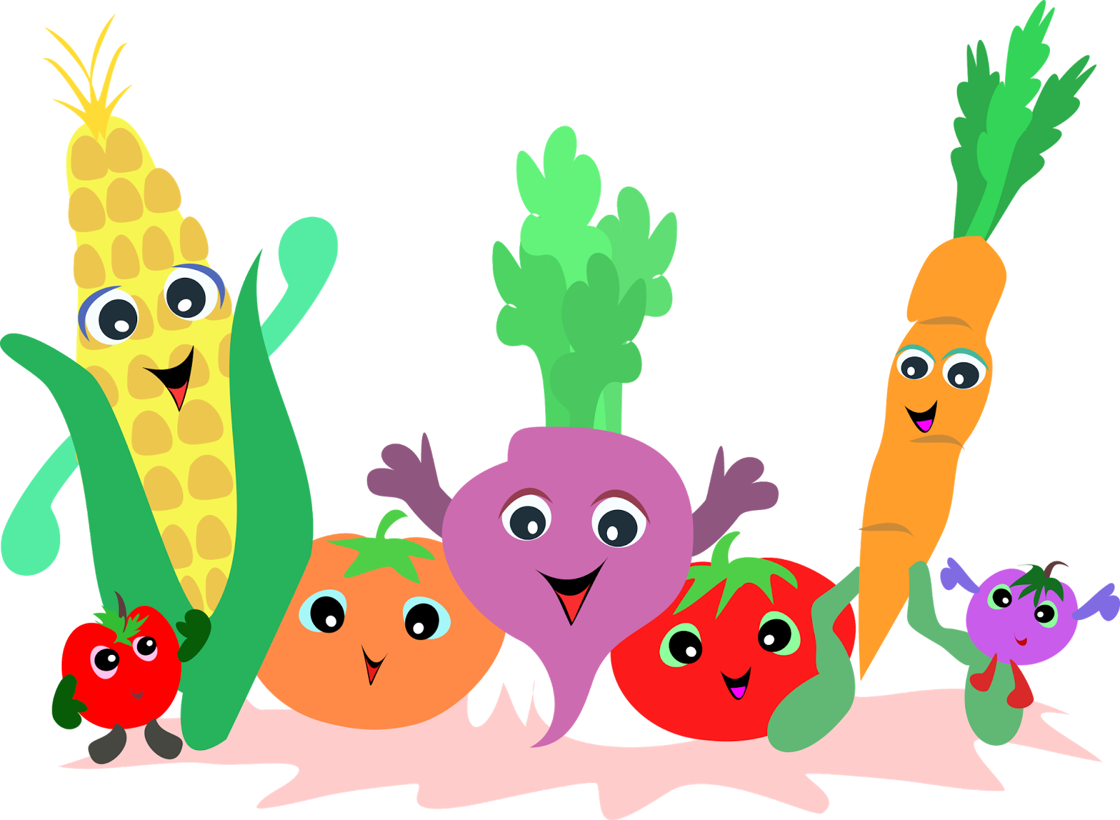 Fruit And Vegetables Clipart (1600x1172)
