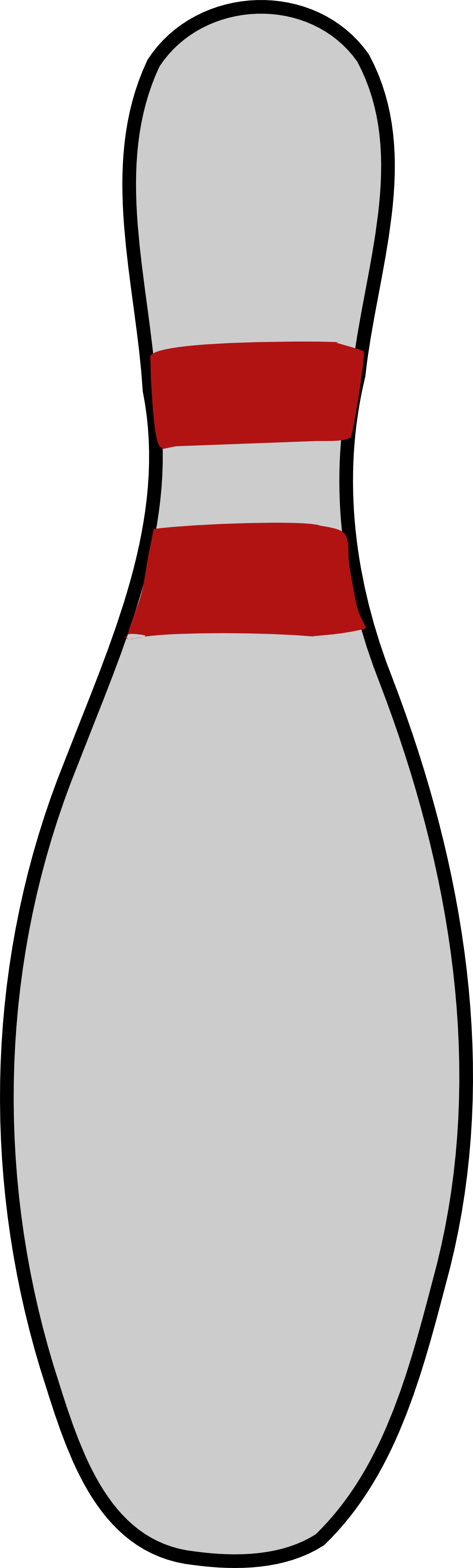 Bowling Pin Drawing - Bowling Pin Clip Art (2400x7962)