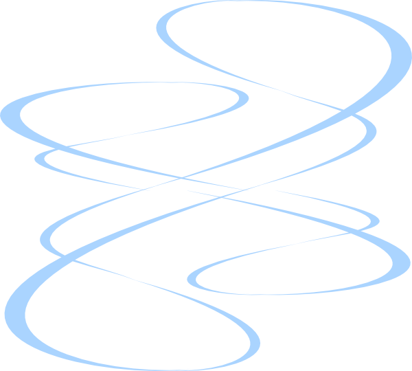 Blue Curve Lines Clip Art - Fancy Lines Clip Art (600x540)