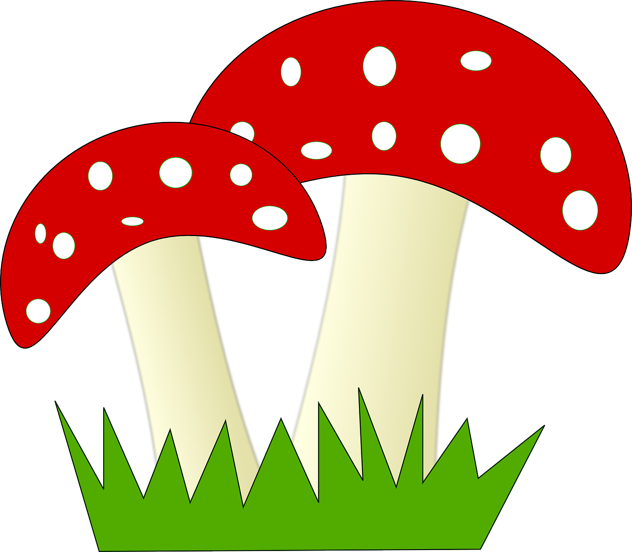 Glückspilz Fliegenpilz Bild - Mushroom Clipart Png (2400x2097)