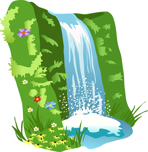 Clip Art - Waterfall Clipart (625x640)