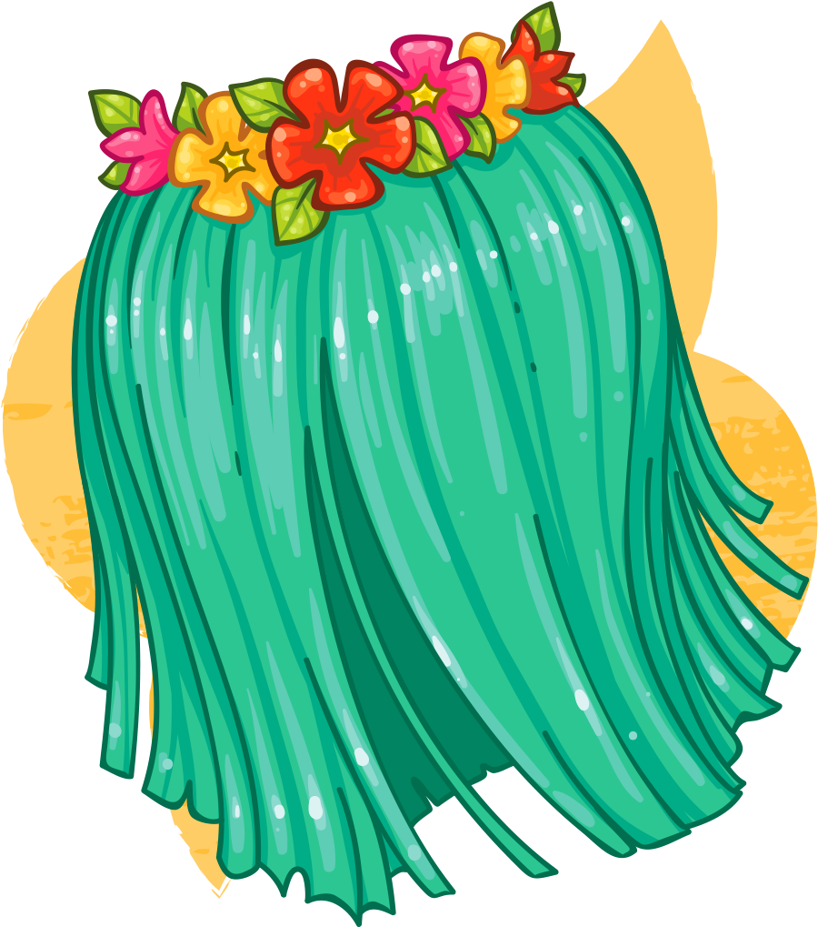 Find Near Me - Grass Skirt Transparent Clipart (1024x1024)