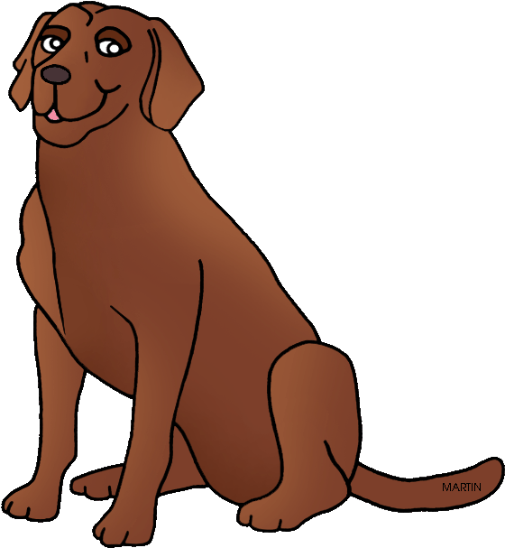 Free United States Clip Art By Phillip Martin, State - Chesapeake Bay Retriever Clipart (609x648)