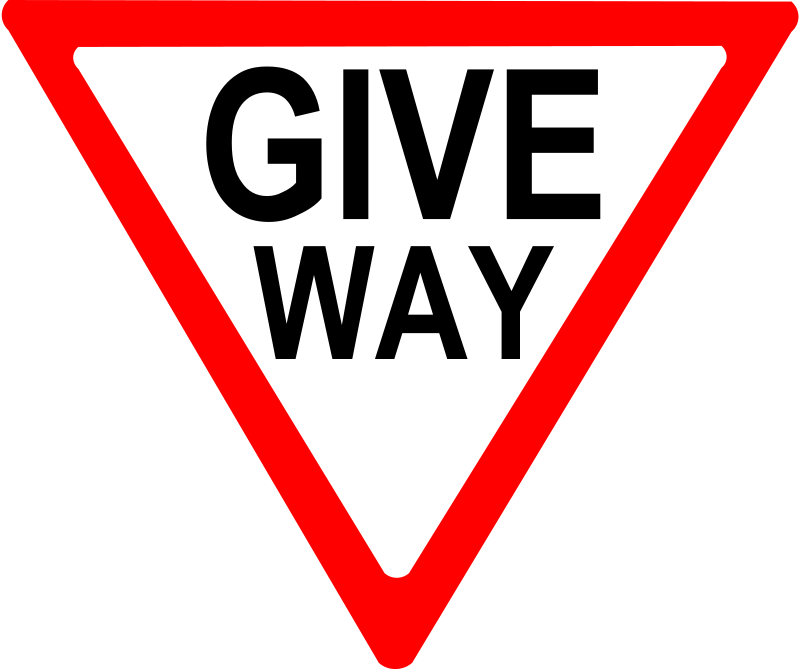 Free Vector Give Way Sign Clip Art - Give Way Sign (893x750)