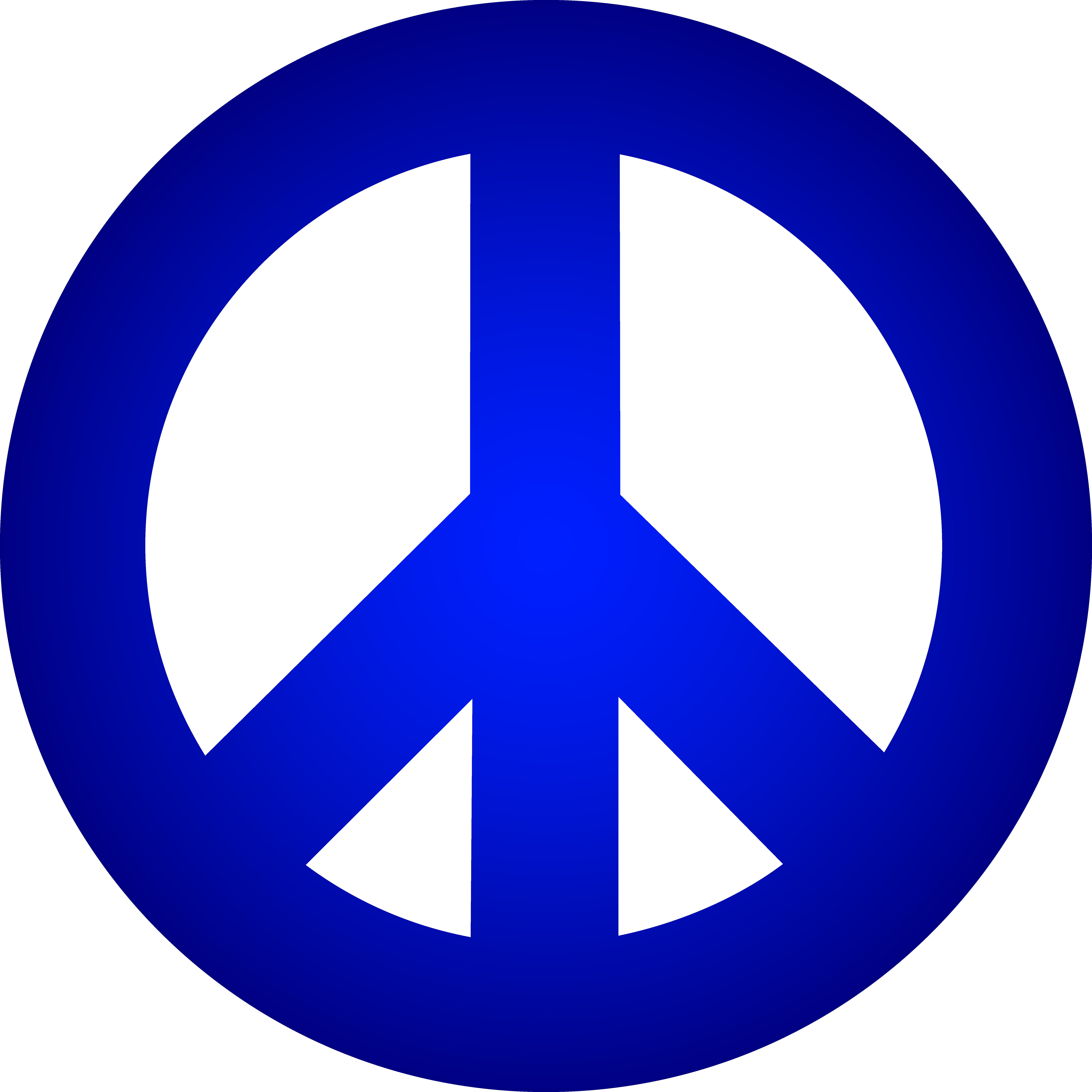 Peace Sign Clip Art Black And White Free Clipart - Peace Sign Clip Art Black And White Free Clipart (7192x7192)