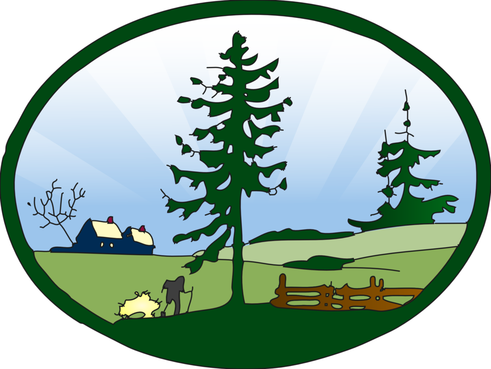 Country Grass Clipart - Free Clip Art Nature (958x721)