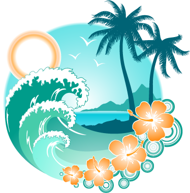 Wall Colour - Beach Sticker Png (374x380)