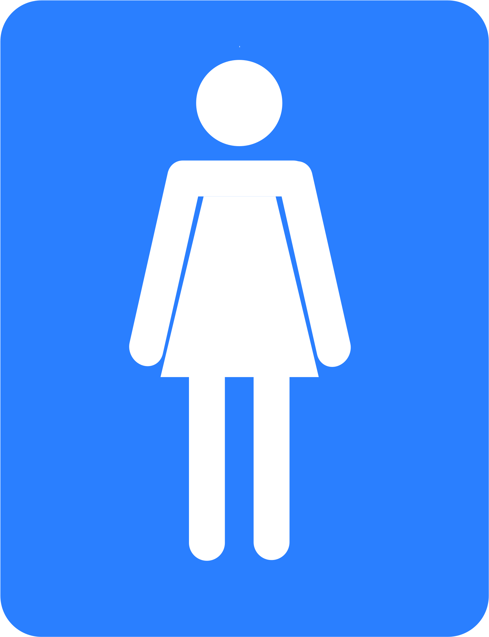 Pix For Womens Bathroom Sign Clip Art Library - Womens Bathroom Sign Png (1855x2400)