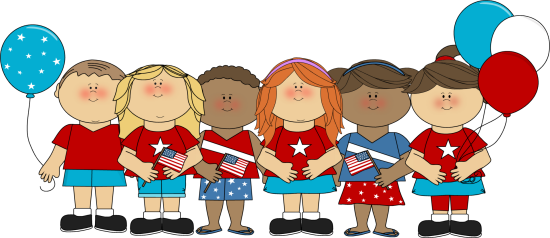 Patriotic Kids Clip Art Image - Ourselves And Our Posterity (550x238)