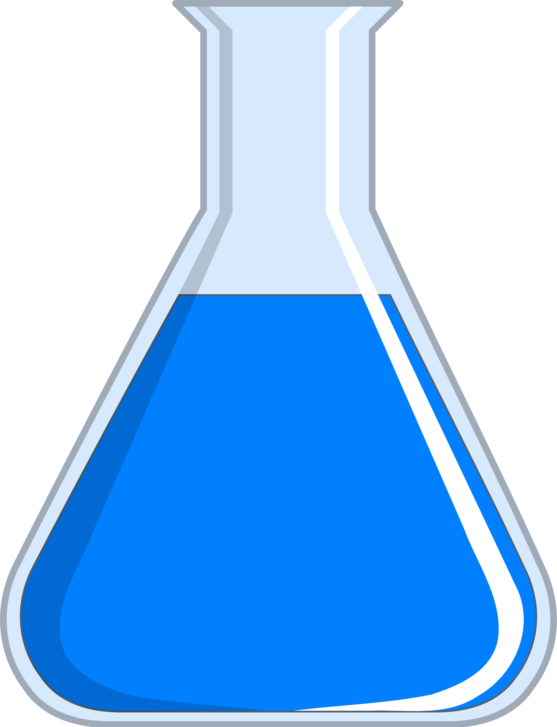 Chemistry Flask Clip Art At Clker - Test Tube Png (1840x2400)