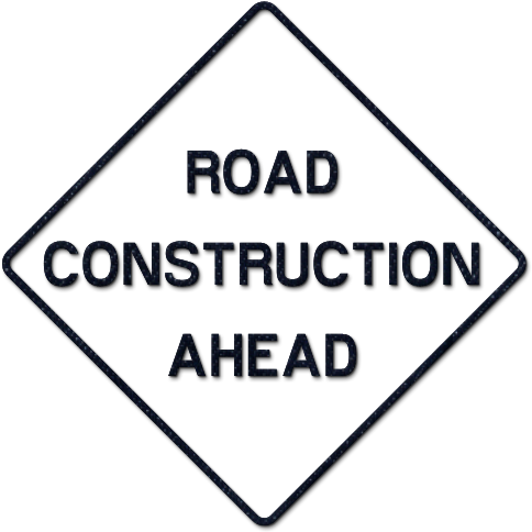Road Work Ahead Sign Clip Art Clipart Collection - Black And White Road Work Sign (600x600)