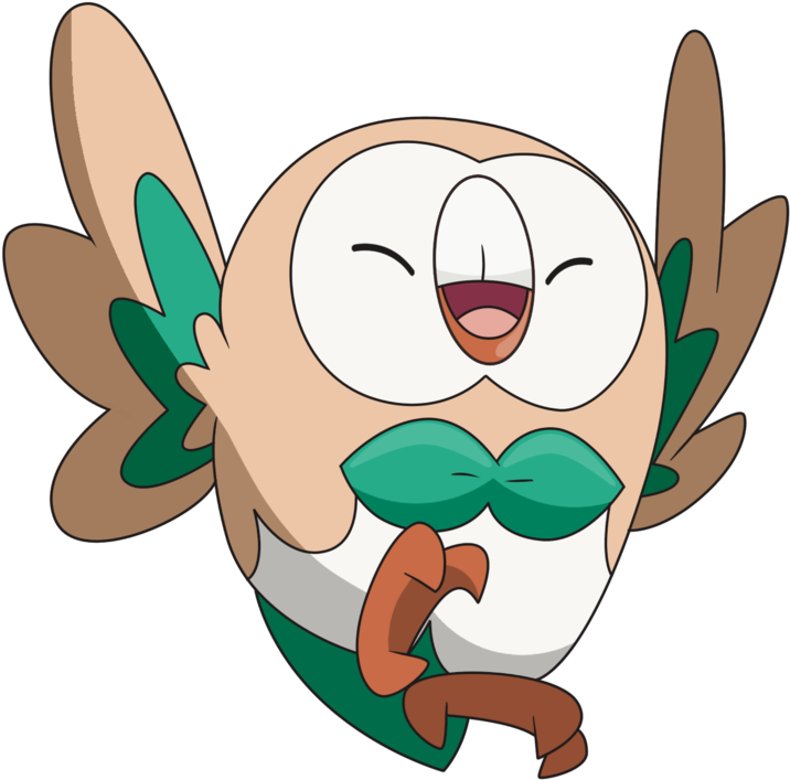 Grass Clipart Pokemon, Free Grass Clipart Pokemon - Rowlet (800x984)