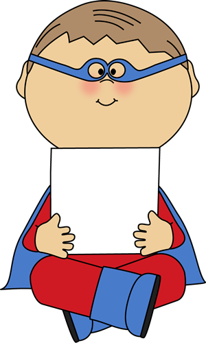 Clipart Boy Holding Blank Sign Superhero A Clip Art - Superhero Holding Sign (300x500)