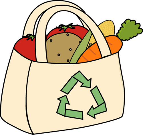 Grocery Clipart - Shopping Bags Clip Art (500x475)