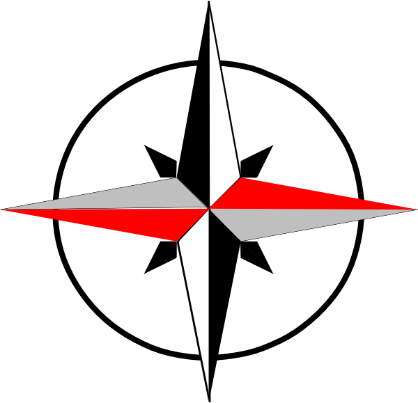 East Clipart Symbol - North East South West Symbol (600x579)