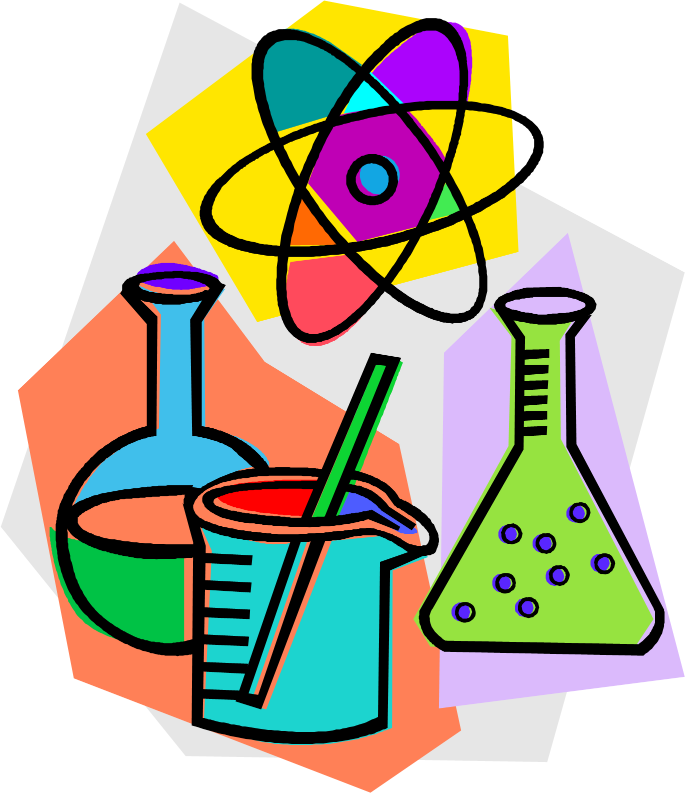 Chemistry Laboratory Chemical Reaction Clip Art - Science Clip Art.