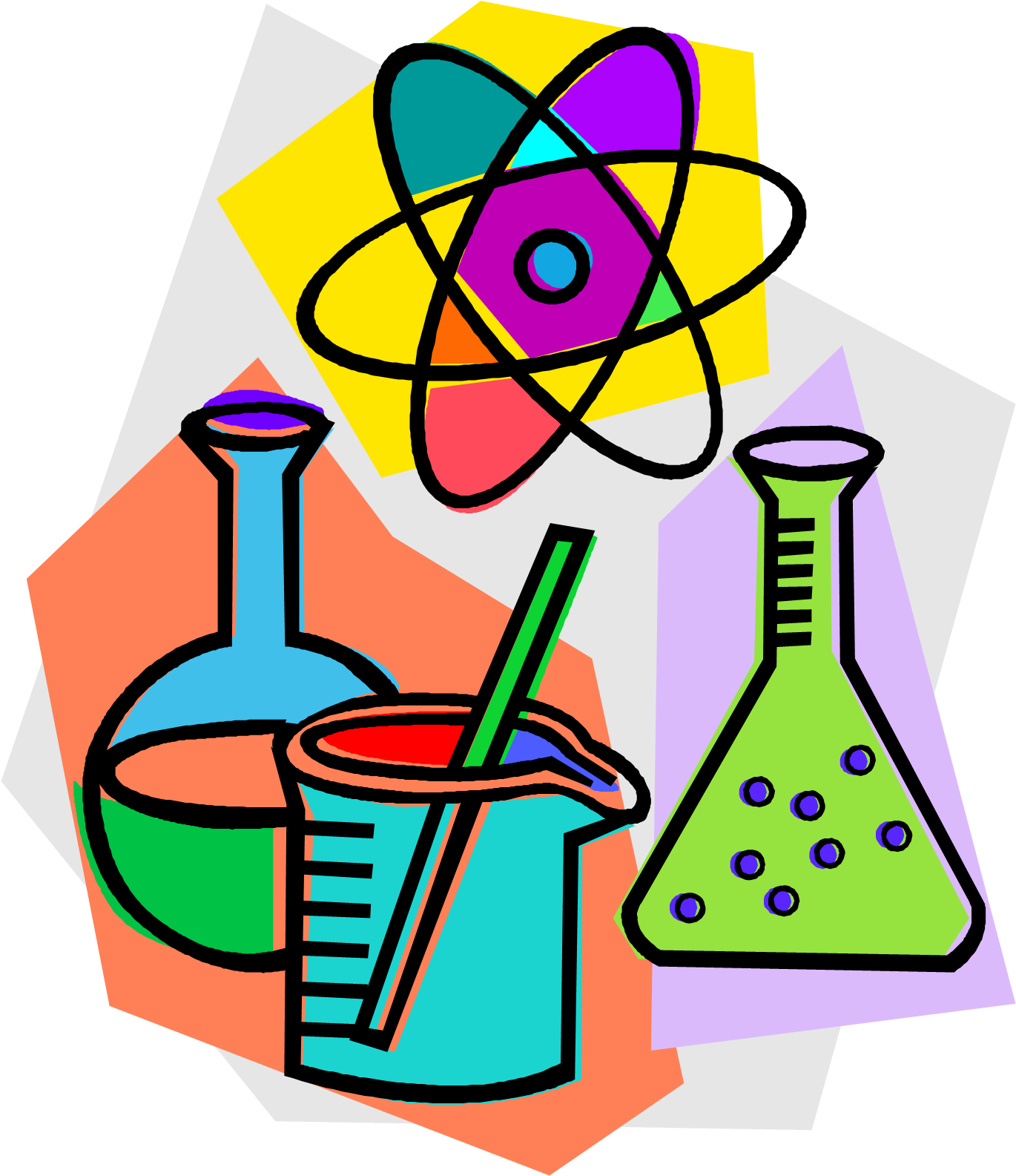 Chemistry Laboratory Chemical Reaction Clip Art - Science Clip Art (1379x1619)