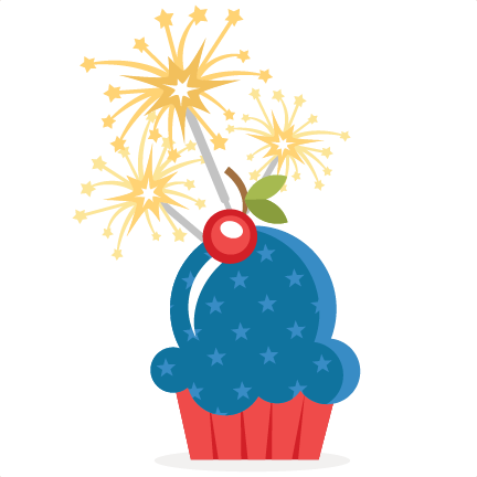 Patriotic Cupcake Svg Scrapbook Cut File Cute Clipart - 4th Of July Cupcake Transparent (432x432)