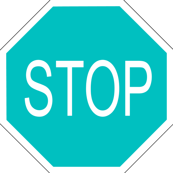 Stop Sign Clip Art - Medio De Comunicacion Señales (600x600)