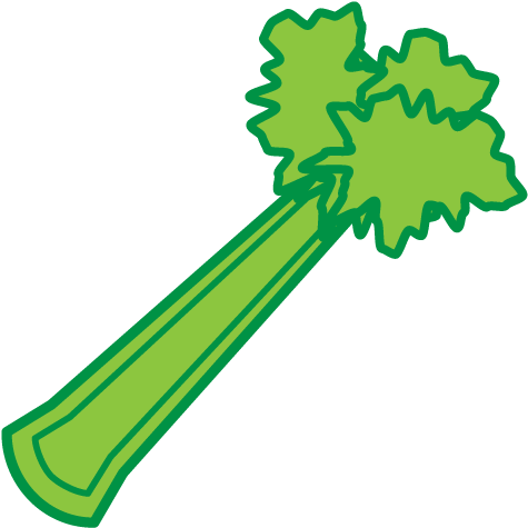Vegetable Celeriac Carrot Clip Art - Celery Clipart (500x500)