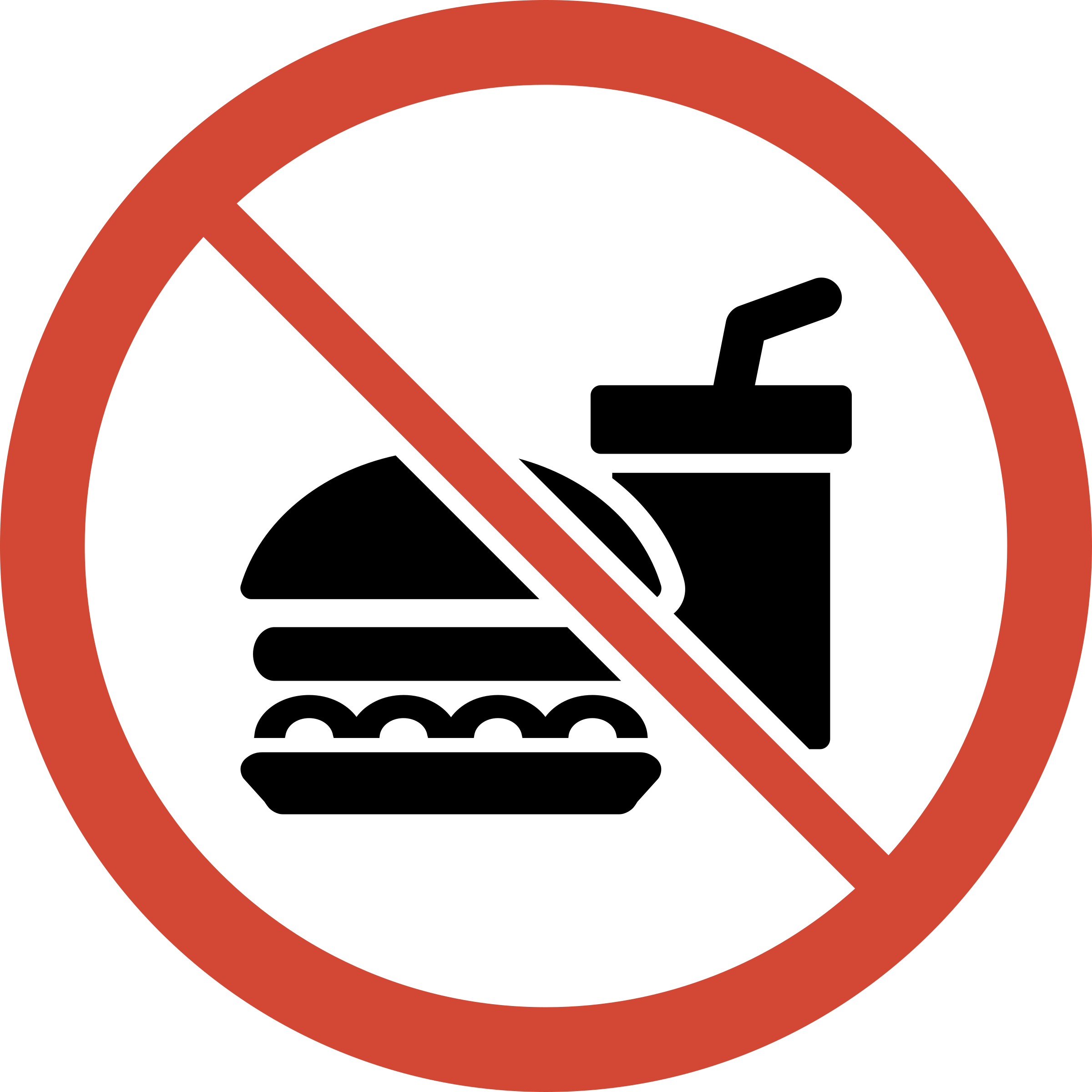 Similar Cliparts - - No Food And Drink Sign (2400x2400)