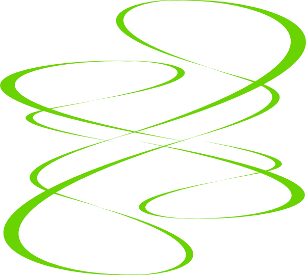 Green Swirl Clip Art - Fancy Lines Clip Art (600x540)