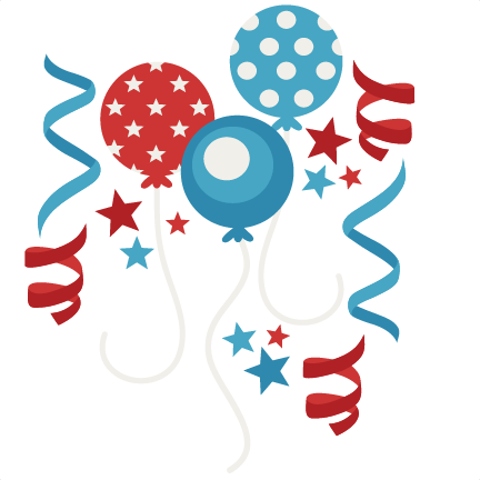Patriotic Party Set Svg Scrapbook Cut File Cute Clipart - Patriotic Party Clipart (432x432)