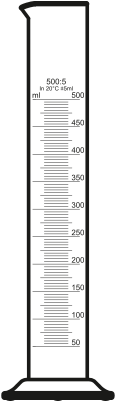 Graduated Cylinder Clipart - 10 Ml Graduated Cylinder Png (300x500)
