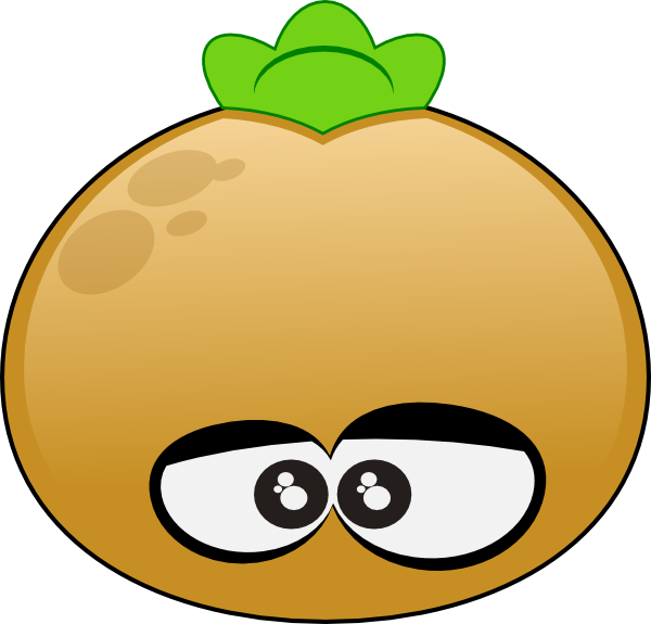 Potato 3 Clip Art At Vector Clip Art - Cartoon Potato Png (600x575)