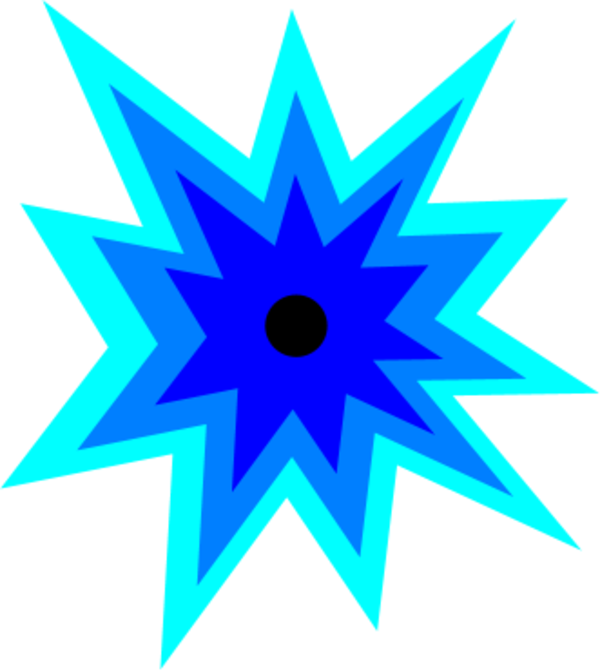 Chemical Explosion Clipart Clipartcow 2 Image - Blue Explosion Clip Art (600x671)