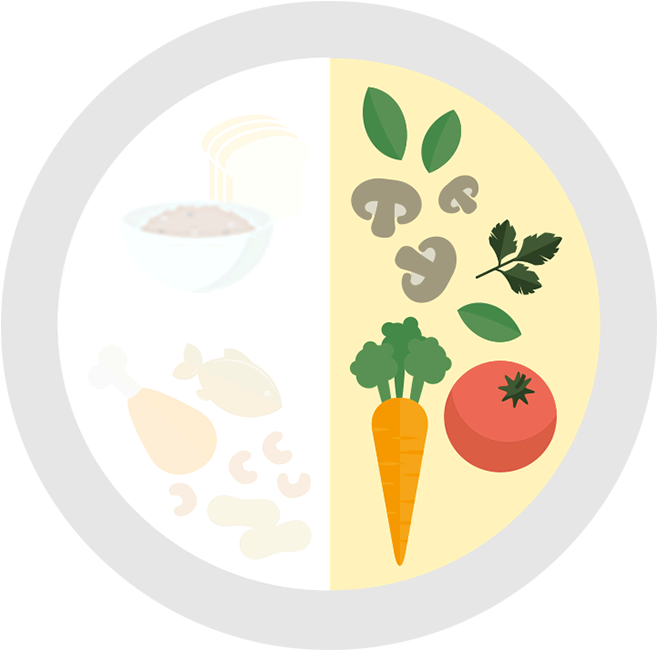 Fill Half Your Plate With Fruit And Vegetables - Health (720x738)